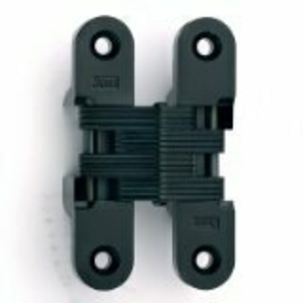 Universal Industrial Soss 1-3/8in x 5-1/2in Heavy Duty Invisible Hinge for 2in Doors Black Finish 220US19